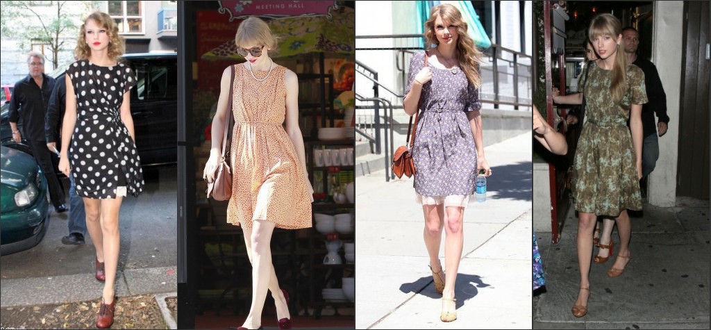 Taylor Swift aime porter les robes courtes vintage en été