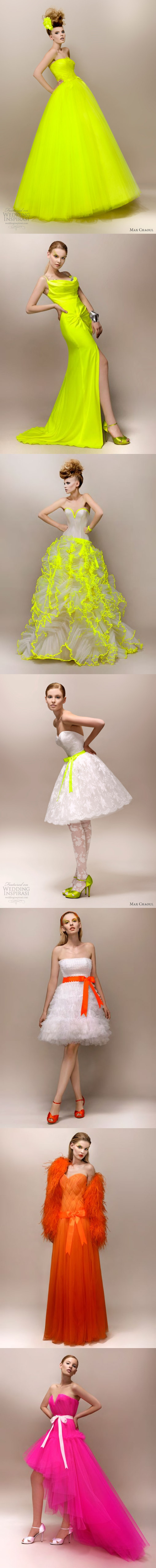 Une série de robe de mariée lumineuse créées par Max chaoul.