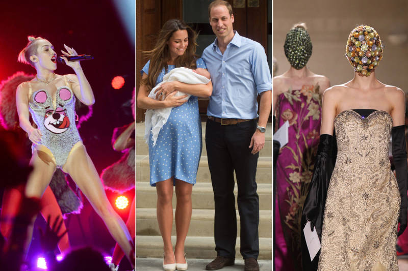 Le buzz sur la mode 2014: la tenue de Miley Cyrus, la naissance du prince George et les défilés magnifiques