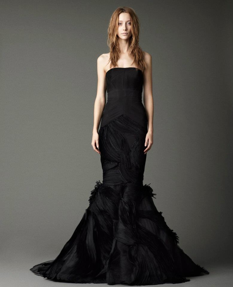 Robe de mariée noire de Vera Wang