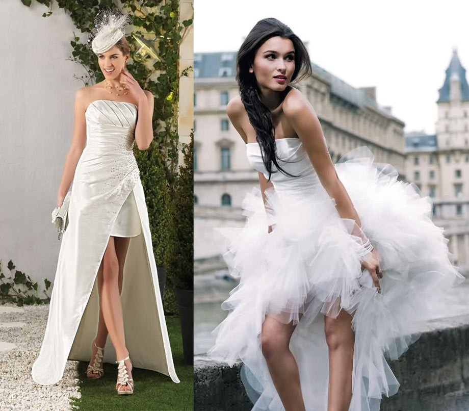 robe moderne mariee plein air La mode du mariage