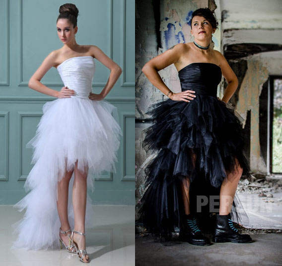 Robe de mariée noir vs Robe de mariée blanche