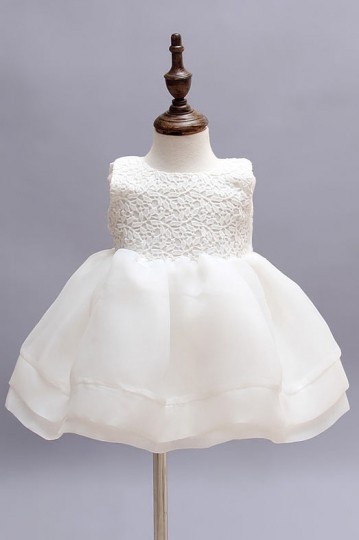 robe de baptême tutu en dentelle