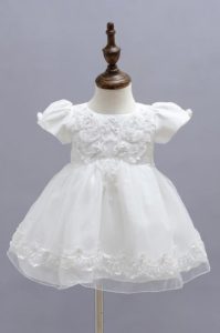 robe de cérémonie fille tutu à manche volanté