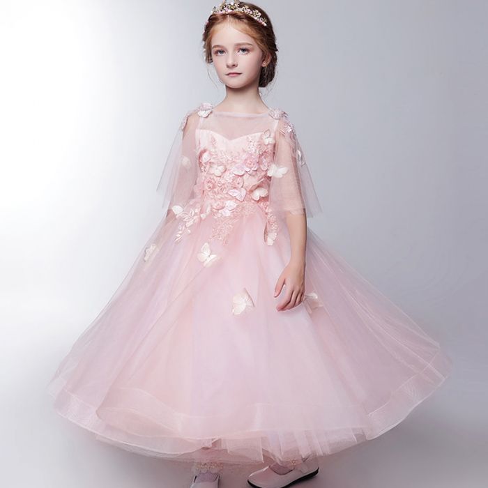 Robe Princesse en Tulle Rose pour fille