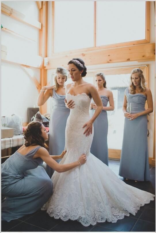 robes demoiselles d'honneur longues bleues
