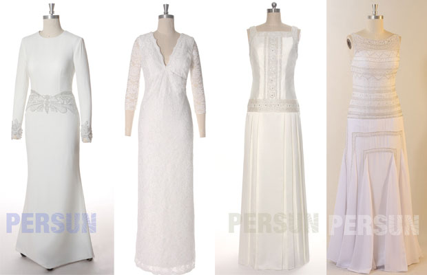 robes de mariée élégantes pour femme quarantaine