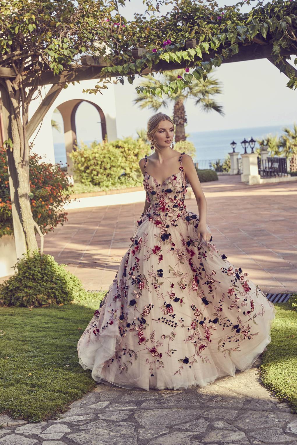 robe de mairée florale princesse