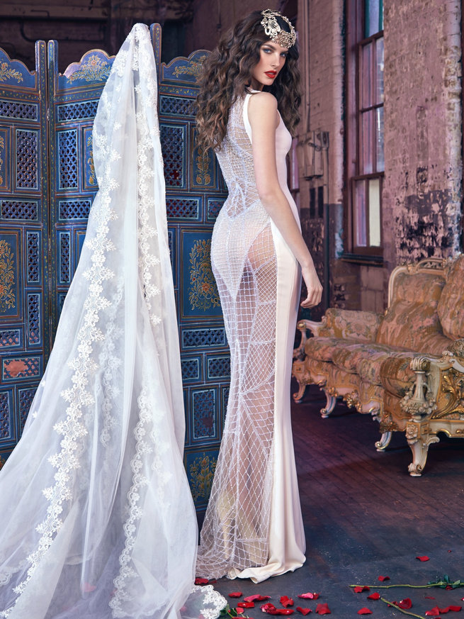 robe de mariée sexy transparente
