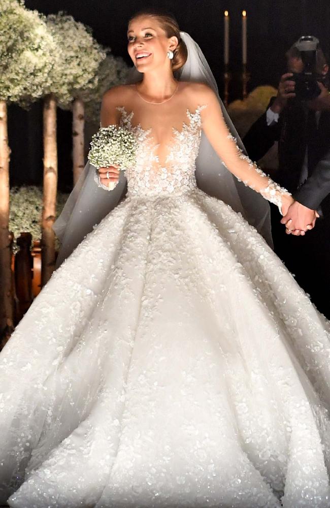 robe de mariée sexy de Victoria Swarovski éblouissante fantaisie