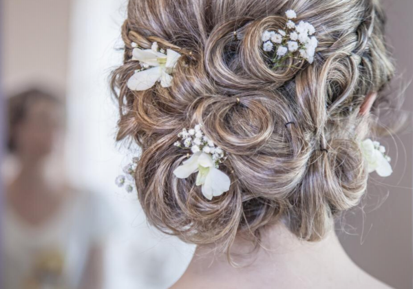 accessoire de cheveux de mariée